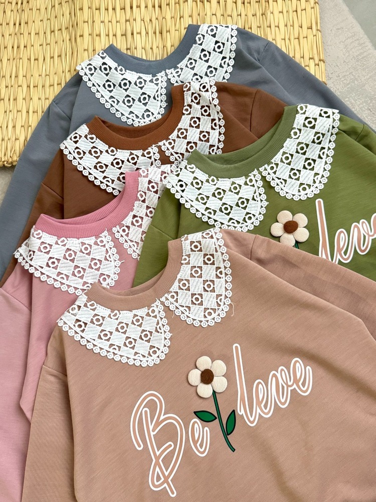 عکس بلوز گیپور LOVE - شماره 7